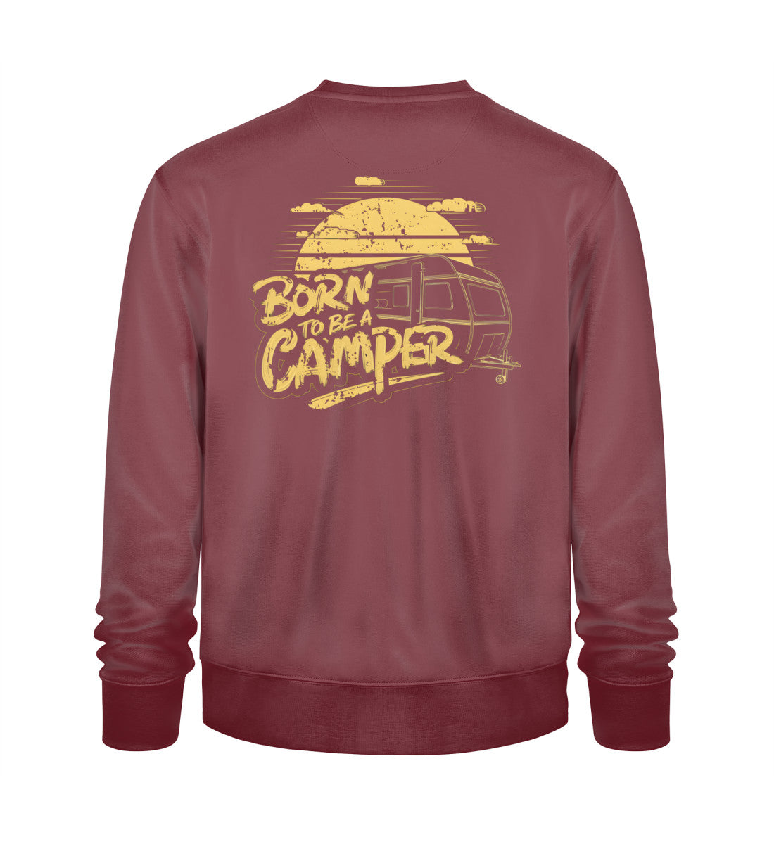 Born to be a Camper - Männer Organic Sweatshirt - LazyDonkeyDesign 