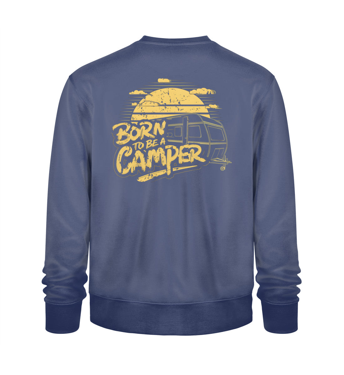 Born to be a Camper - Männer Organic Sweatshirt - LazyDonkeyDesign 