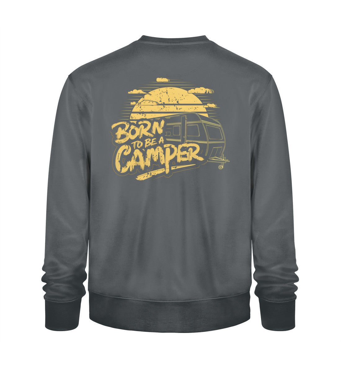 Born to be a Camper - Männer Organic Sweatshirt - LazyDonkeyDesign 