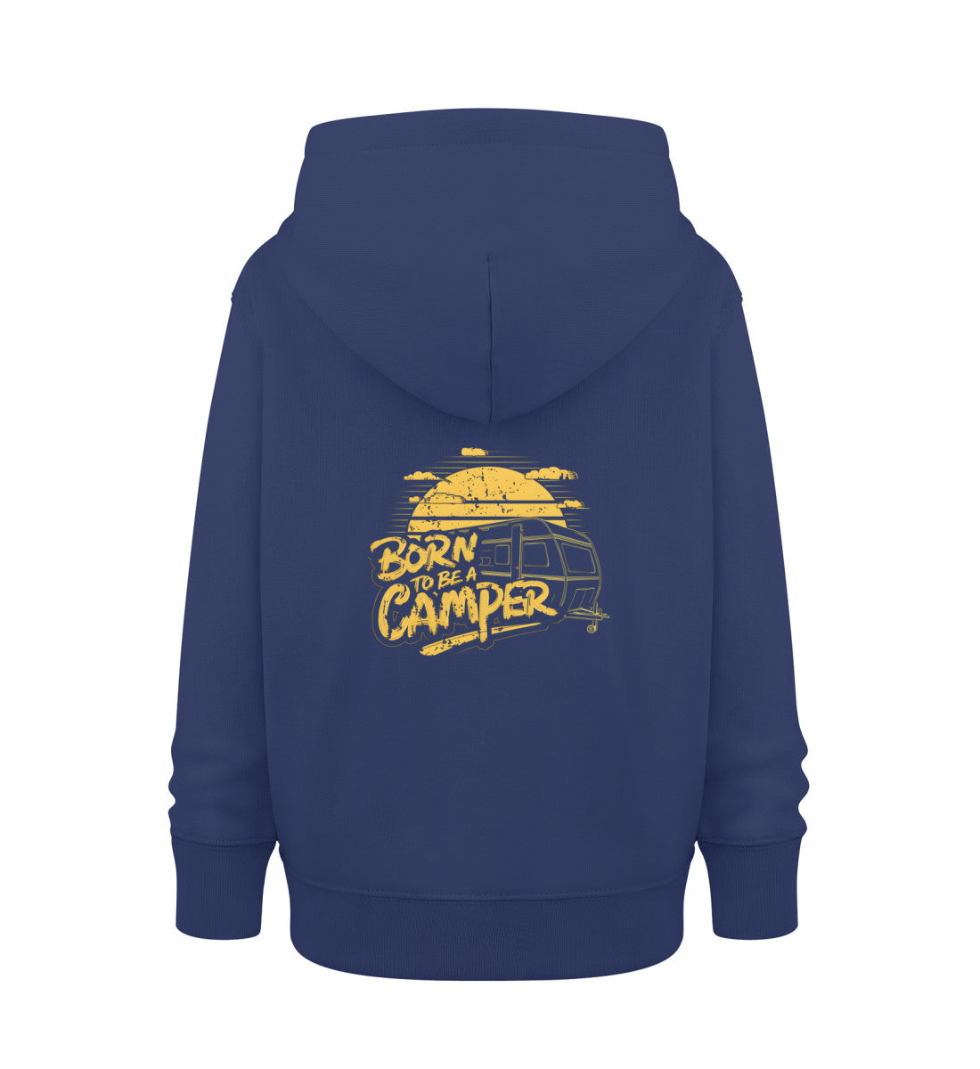 Born to be a Camper - Kinder Organic Hoodie - LazyDonkeyDesign 