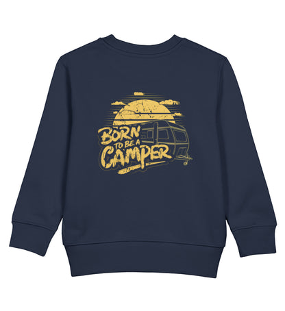 Born to be a Camper - Kinder Organic Sweatshirt - LazyDonkeyDesign 