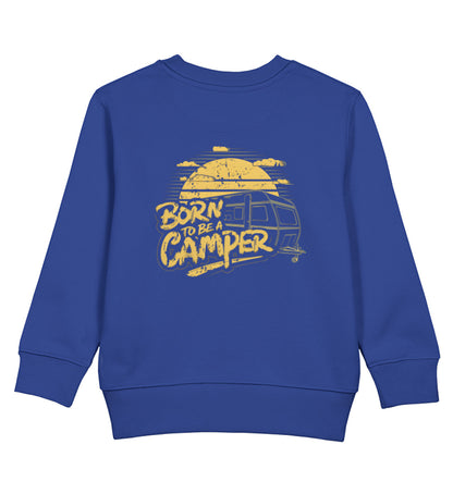 Born to be a Camper - Kinder Organic Sweatshirt - LazyDonkeyDesign 