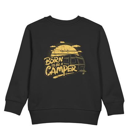 Born to be a Camper - Kinder Organic Sweatshirt - LazyDonkeyDesign 