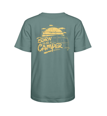 Born to be a Camper - Kinder Organic Shirt - LazyDonkeyDesign 