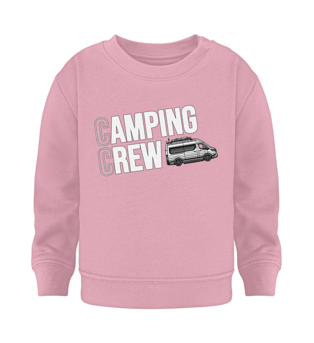 Vanlife Camping Crew - Baby Organic Sweatshirt - LazyDonkeyDesign 
