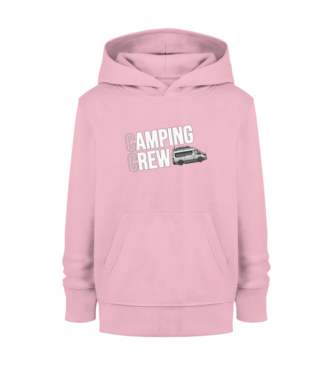 Vanlife Camping Crew - Kinder Organic Hoodie - LazyDonkeyDesign 