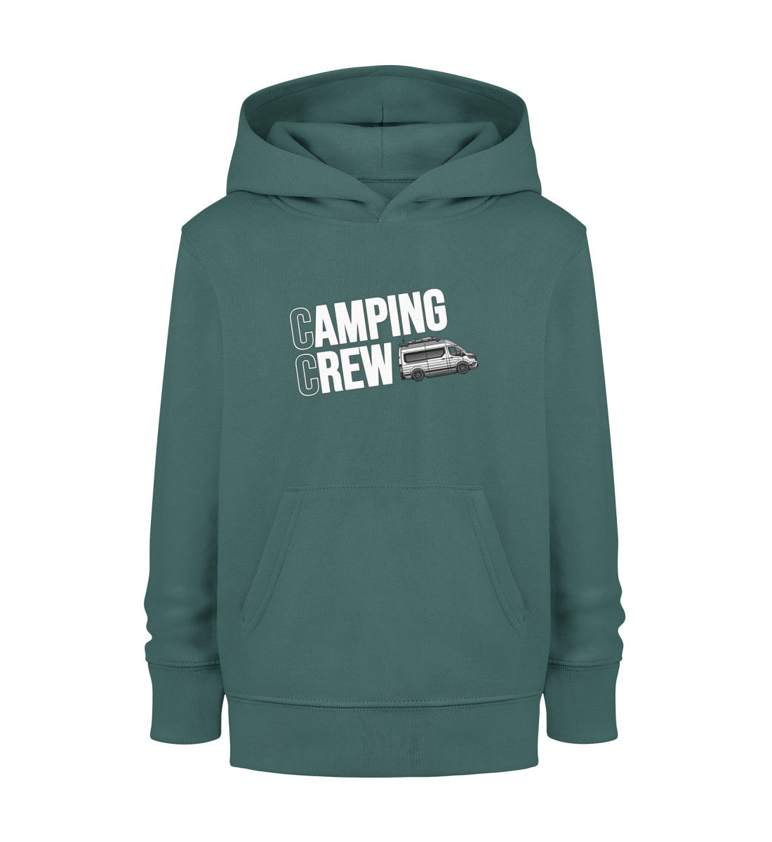 Vanlife Camping Crew - Kinder Organic Hoodie - LazyDonkeyDesign 