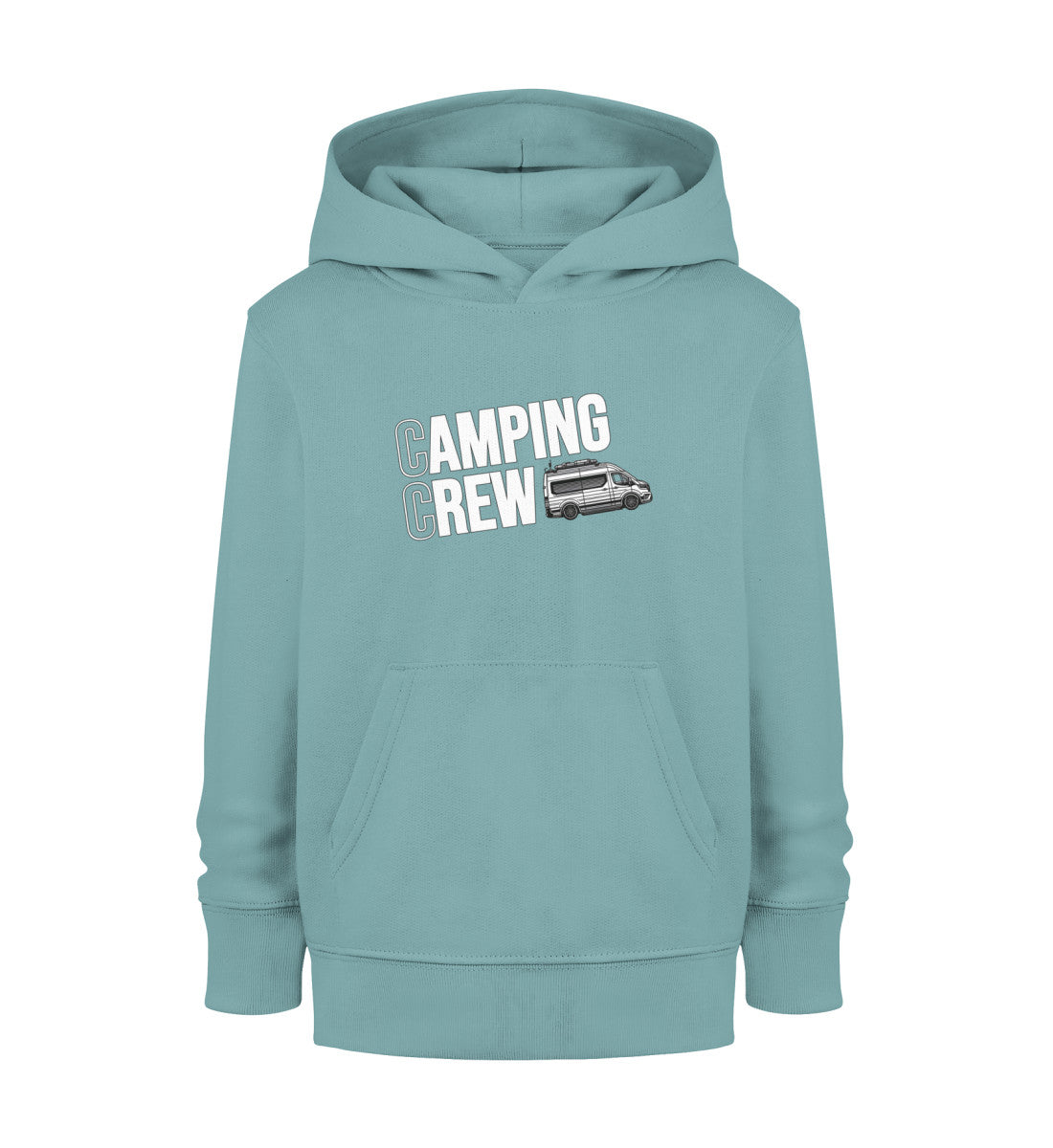 Vanlife Camping Crew - Kinder Organic Hoodie - LazyDonkeyDesign 