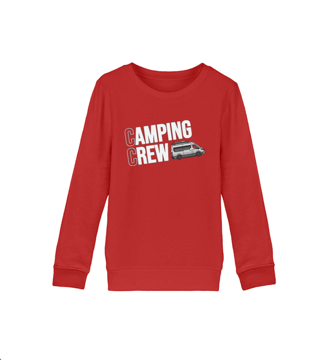 Vanlife Camping Crew - Kinder Organic Sweatshirt - LazyDonkeyDesign 