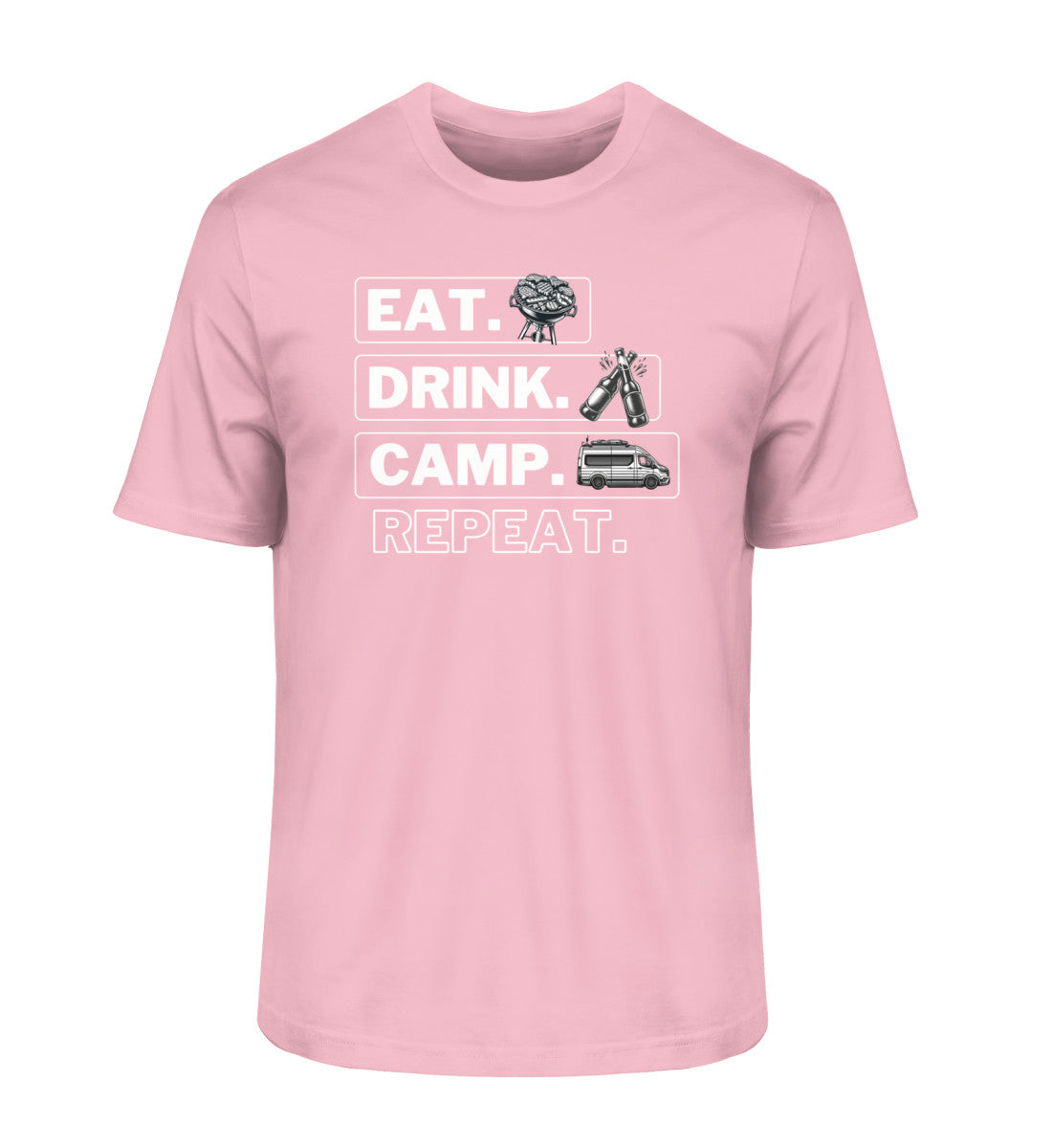 Camping Kreislauf - Herren Organic Shirt  - Vanlife - LazyDonkeyDesign 