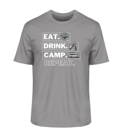 Camping Kreislauf - Herren Organic Shirt  - Vanlife - LazyDonkeyDesign 
