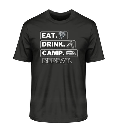 Camping Kreislauf - Herren Organic Shirt  - Vanlife - LazyDonkeyDesign 