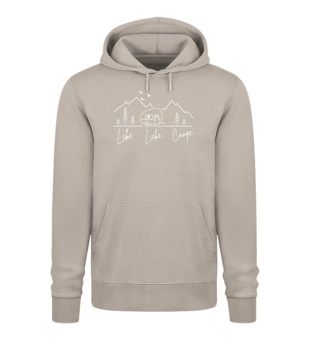 Lebe Liebe Campe - Damen Organic Hoodie - LazyDonkeyDesign 