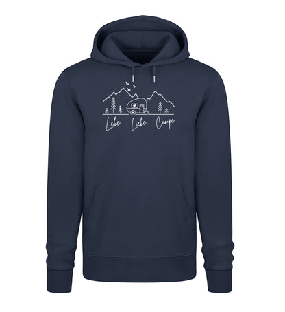 Lebe Liebe Campe - Damen Organic Hoodie - LazyDonkeyDesign 