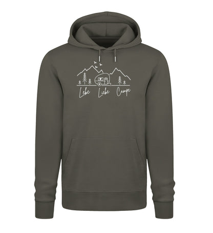 Lebe Liebe Campe - Damen Organic Hoodie - LazyDonkeyDesign 