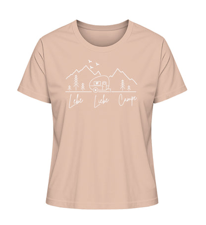 Lebe Liebe Campe - Damen Organic Shirt - LazyDonkeyDesign 