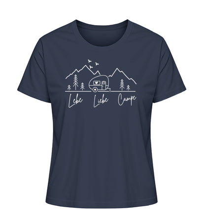 Lebe Liebe Campe - Damen Organic Shirt - LazyDonkeyDesign 