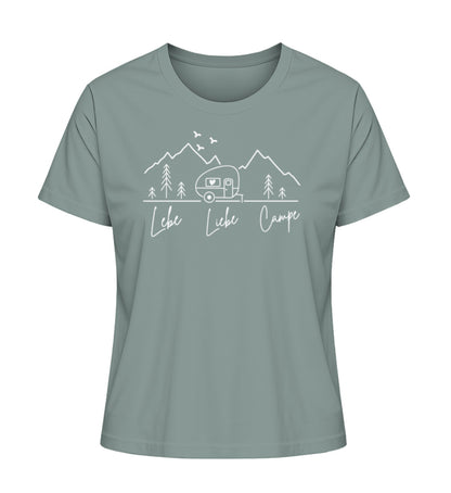 Lebe Liebe Campe - Damen Organic Shirt - LazyDonkeyDesign 