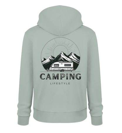 Camping Lifestyle - Herren Organic Hoodie - LazyDonkeyDesign 