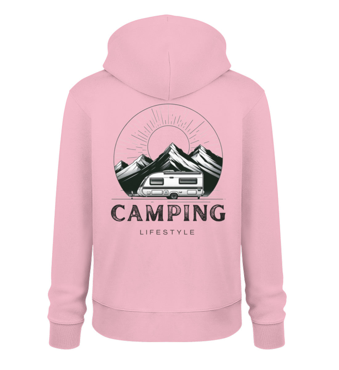Camping Lifestyle - Herren Organic Hoodie - LazyDonkeyDesign 