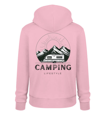 Camping Lifestyle - Herren Organic Hoodie - LazyDonkeyDesign 