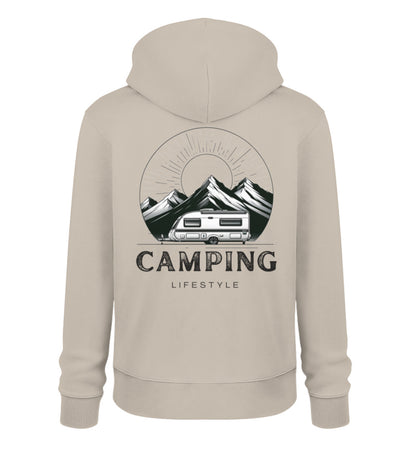 Camping Lifestyle - Herren Organic Hoodie - LazyDonkeyDesign 