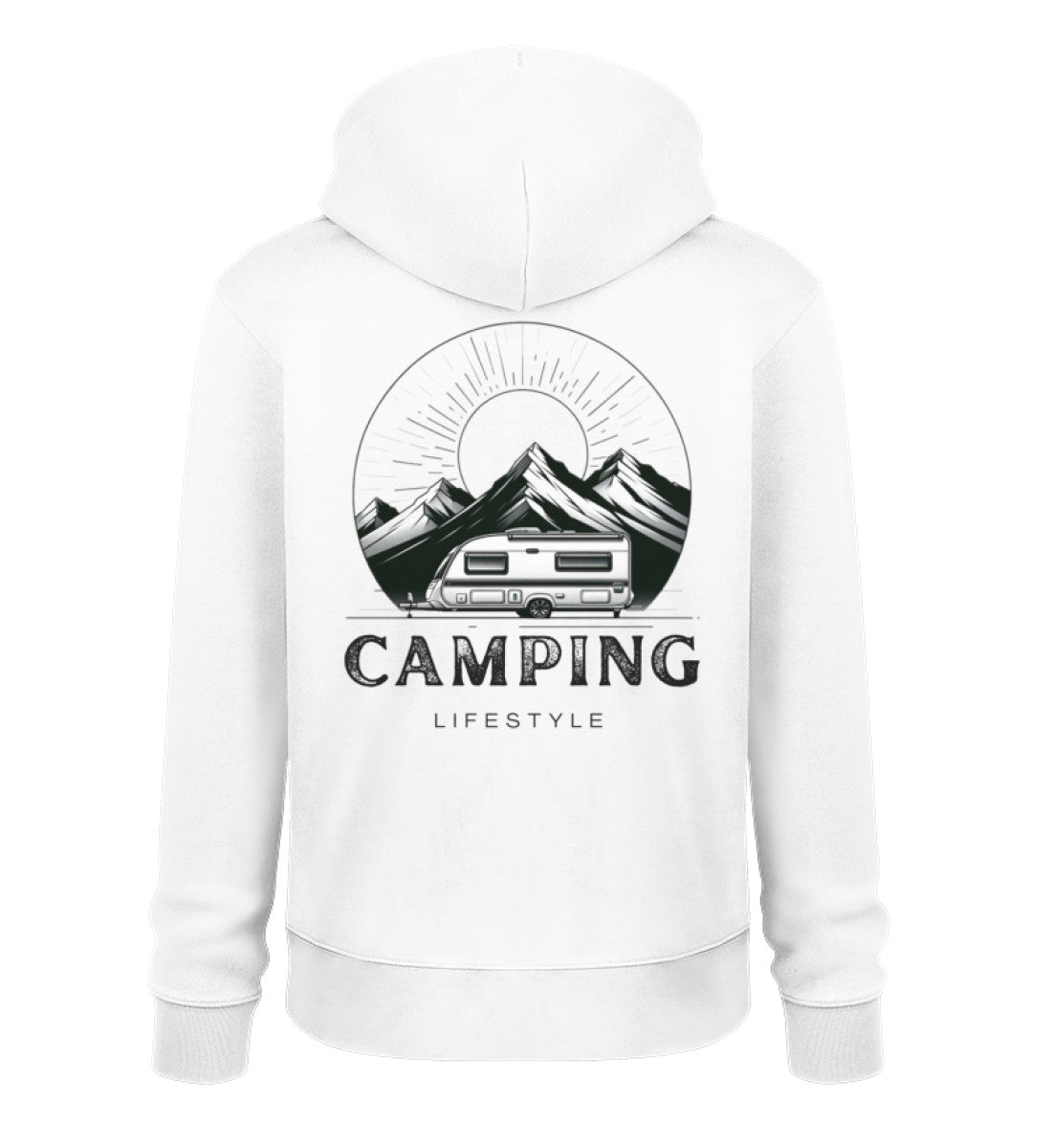 Camping Lifestyle - Herren Organic Hoodie - LazyDonkeyDesign 
