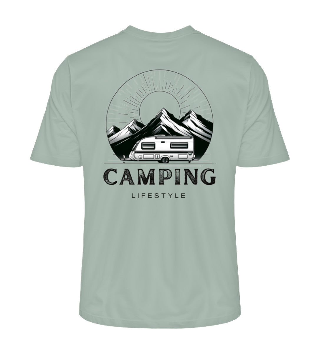 Camping Lifestyle - Herren Organic Shirt - LazyDonkeyDesign 
