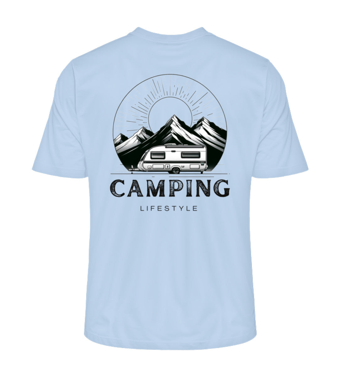 Camping Lifestyle - Herren Organic Shirt - LazyDonkeyDesign 