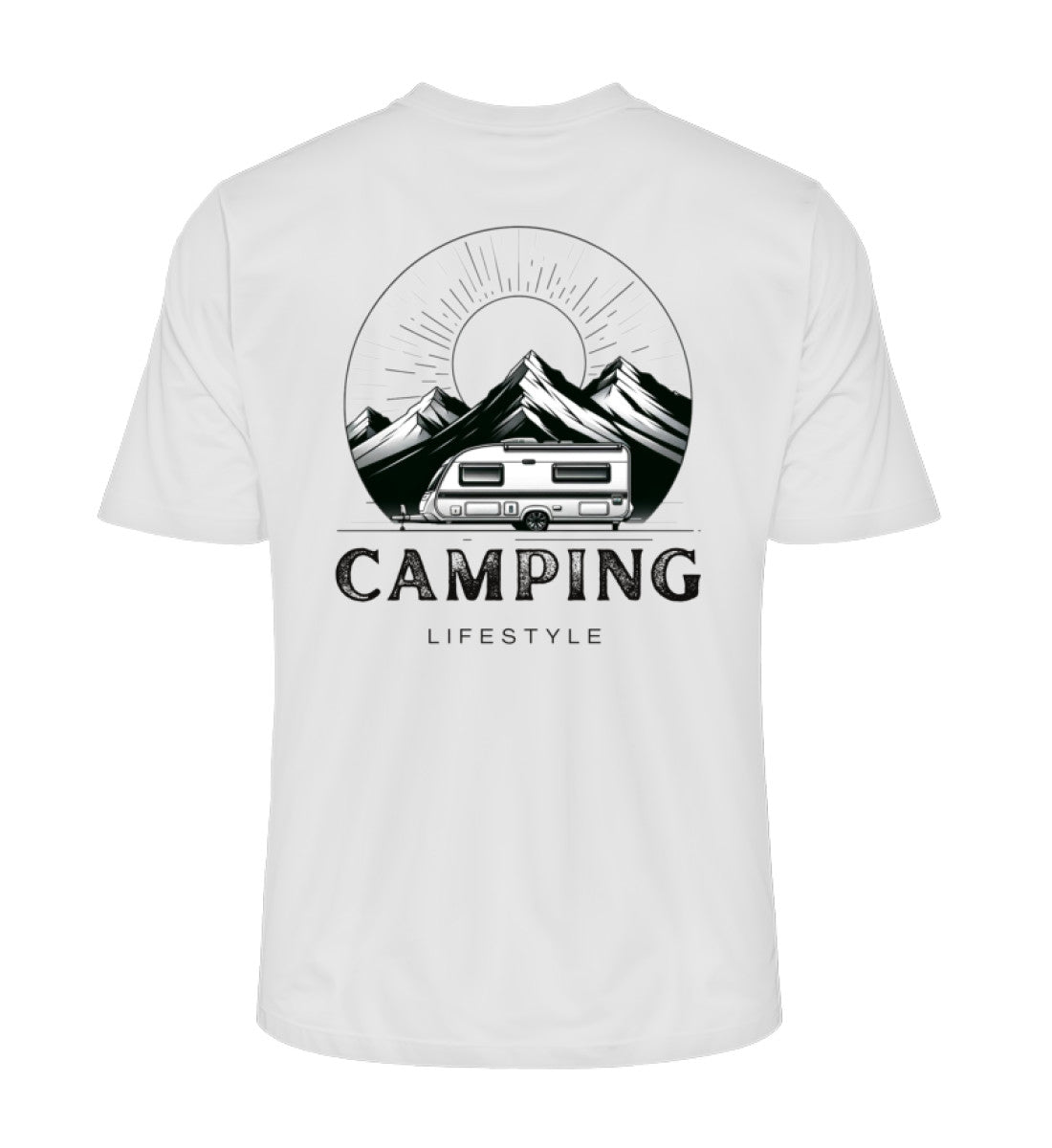 Camping Lifestyle - Herren Organic Shirt - LazyDonkeyDesign 
