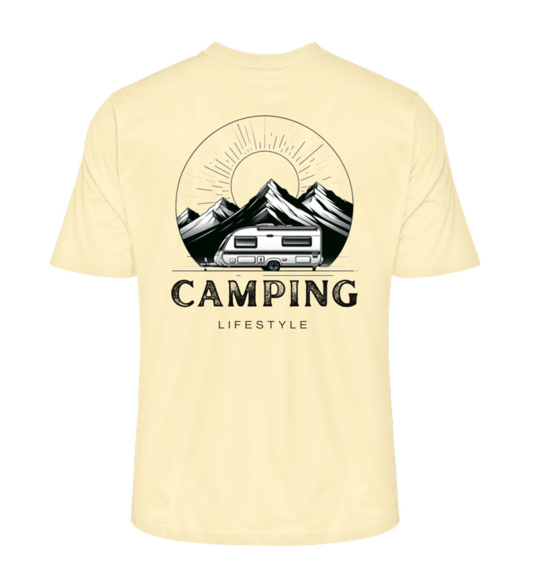 Camping Lifestyle - Herren Organic Shirt - LazyDonkeyDesign 