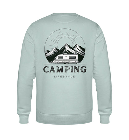 Camping Lifestyle - Herren Organic Sweatshirt - LazyDonkeyDesign 
