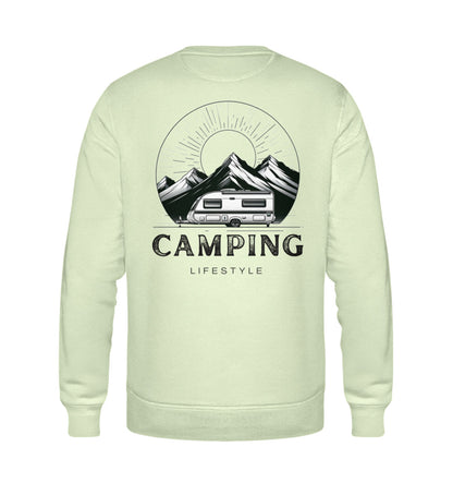 Camping Lifestyle - Herren Organic Sweatshirt - LazyDonkeyDesign 