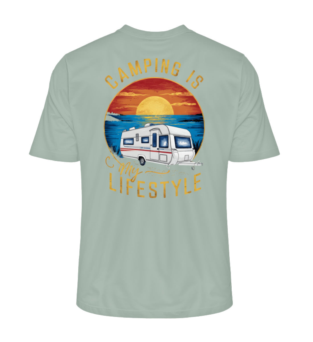 Camping my Lifestyle - Herren Organic Shirt - LazyDonkeyDesign 