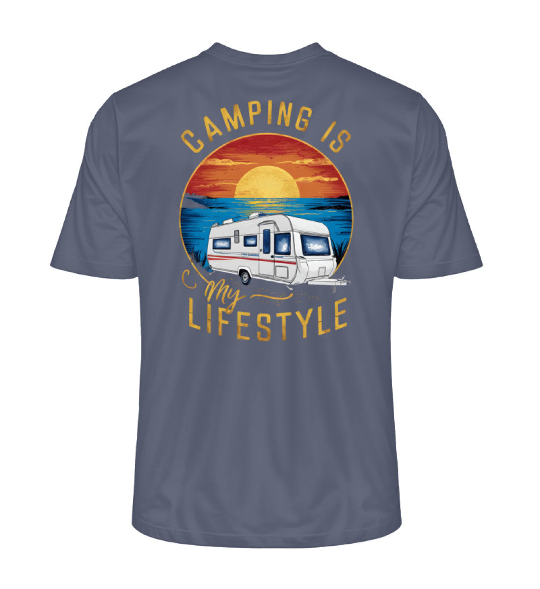Camping my Lifestyle - Herren Organic Shirt - LazyDonkeyDesign 