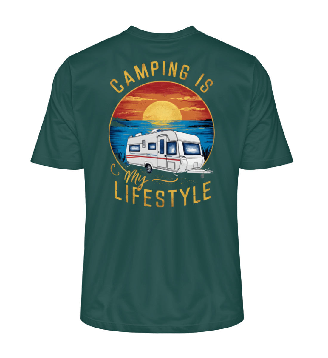 Camping my Lifestyle - Herren Organic Shirt - LazyDonkeyDesign 