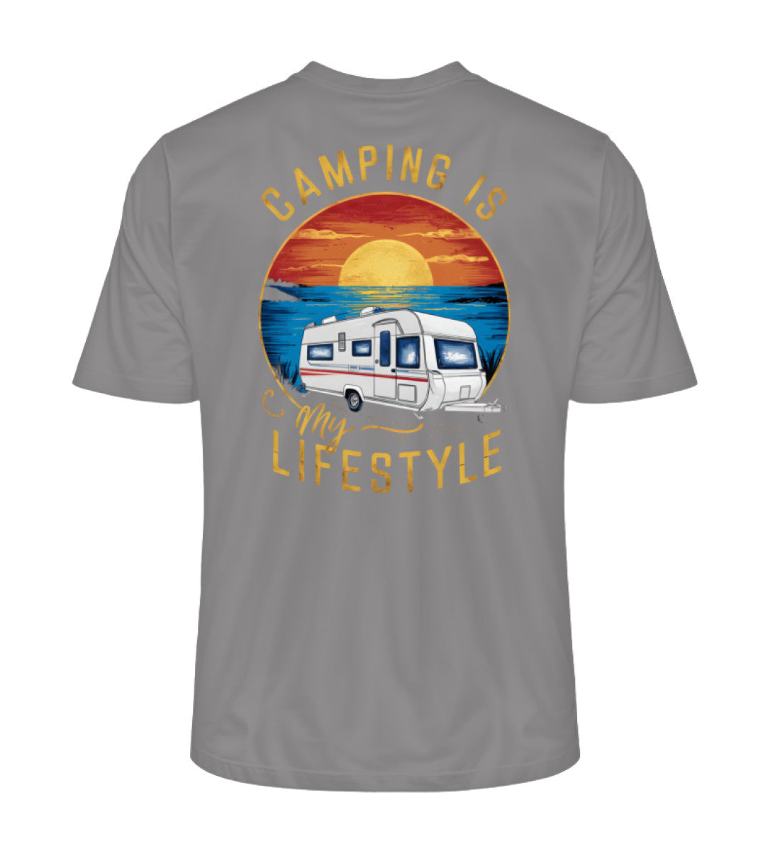 Camping my Lifestyle - Herren Organic Shirt - LazyDonkeyDesign 