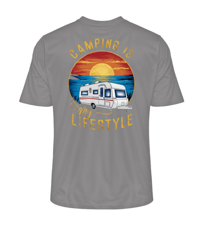 Camping my Lifestyle - Herren Organic Shirt - LazyDonkeyDesign 