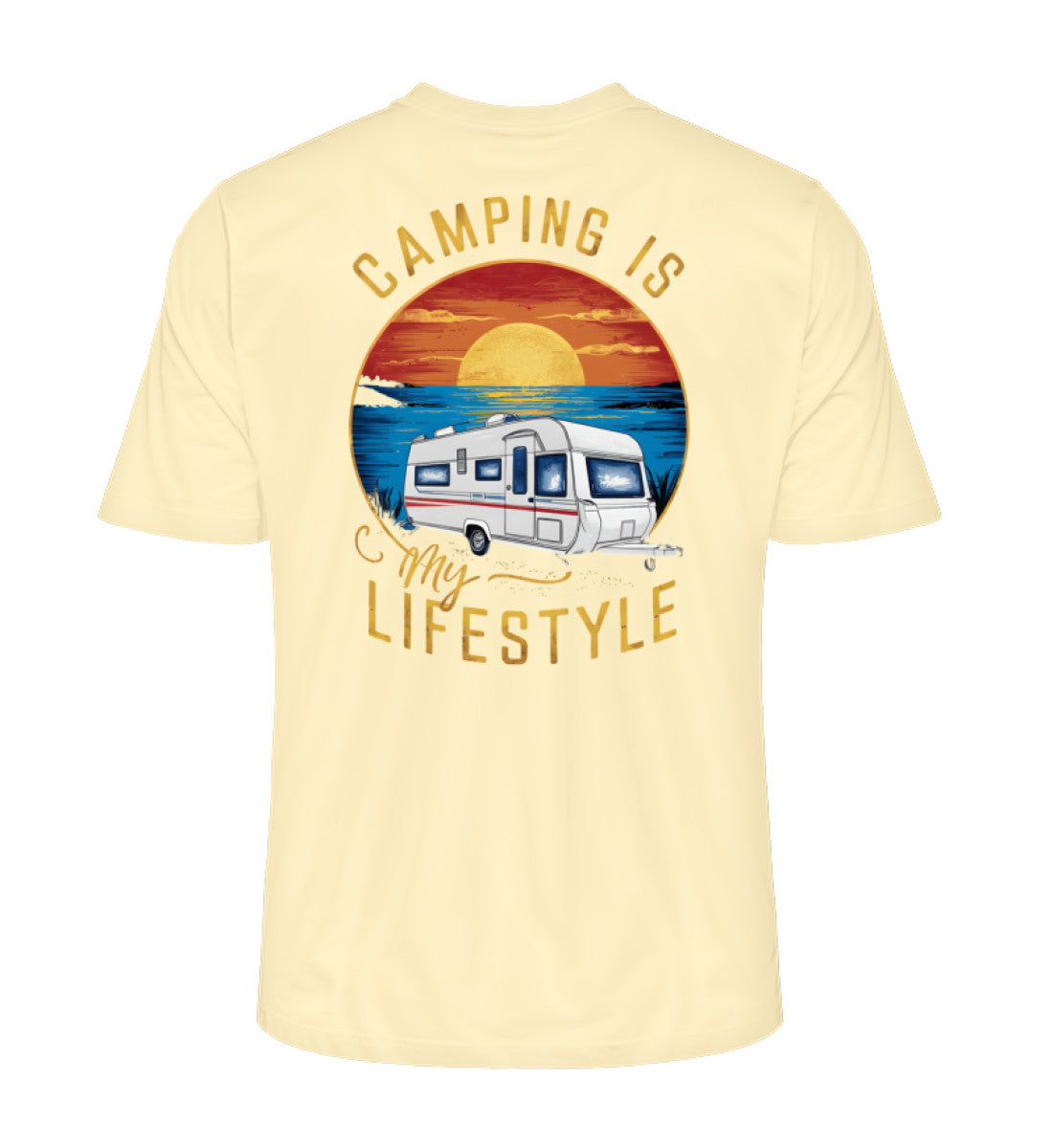 Camping my Lifestyle - Herren Organic Shirt - LazyDonkeyDesign 
