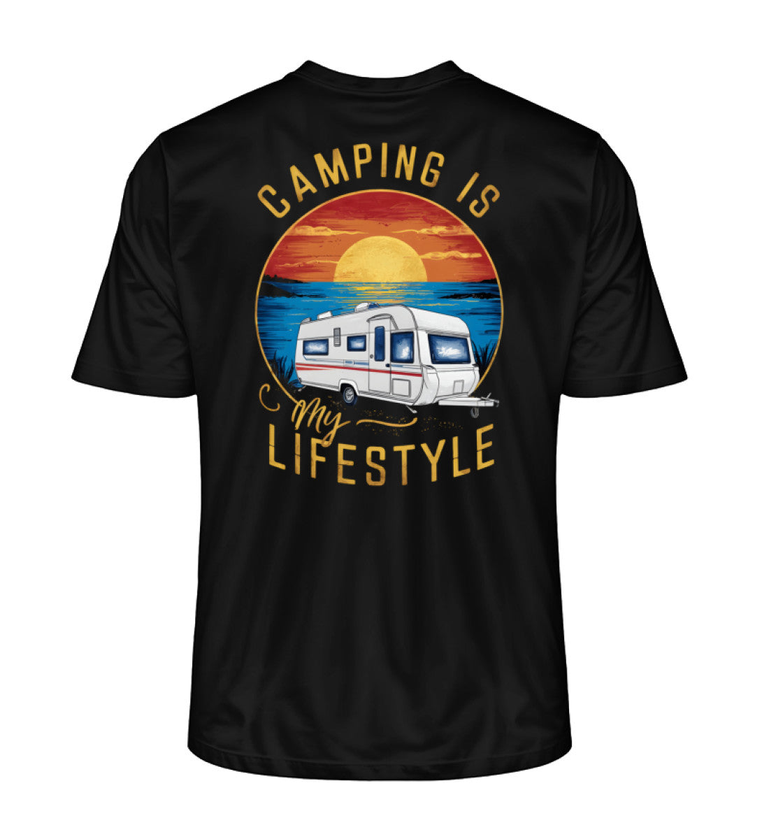 Camping my Lifestyle - Herren Organic Shirt - LazyDonkeyDesign 