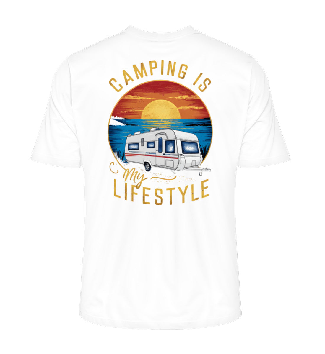 Camping my Lifestyle - Herren Organic Shirt - LazyDonkeyDesign 
