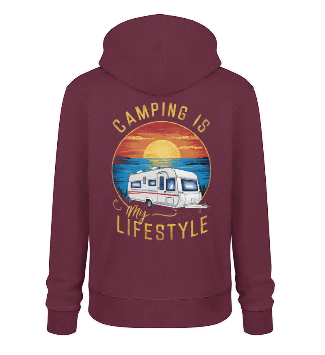 Camping my Lifestyle - Herren Organic Hoodie - LazyDonkeyDesign 