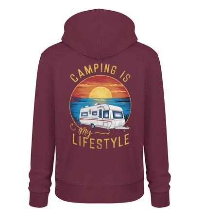 Camping my Lifestyle - Herren Organic Hoodie - LazyDonkeyDesign 