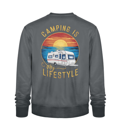 Camping my Lifestyle - Herren Organic Sweatshirt - LazyDonkeyDesign 