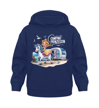 Camping Prinzessin - Baby Organic Hoodie - LazyDonkeyDesign 