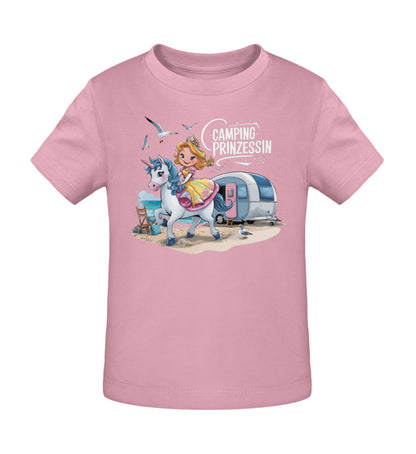Camping Prinzessin - Baby Organic Shirt - LazyDonkeyDesign 
