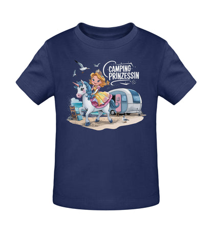 Camping Prinzessin - Baby Organic Shirt - LazyDonkeyDesign 