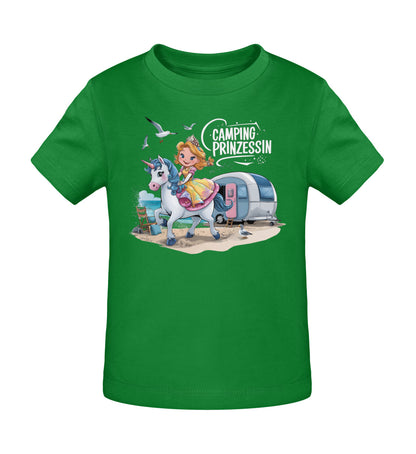 Camping Prinzessin - Baby Organic Shirt - LazyDonkeyDesign 