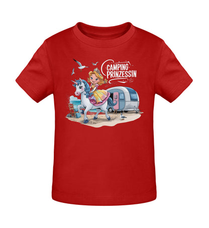 Camping Prinzessin - Baby Organic Shirt - LazyDonkeyDesign 