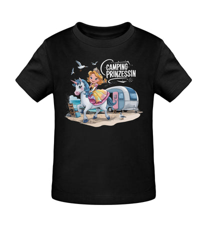 Camping Prinzessin - Baby Organic Shirt - LazyDonkeyDesign 